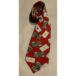 Vintage Neck Tie Indian Head Brand. Vegas cards.